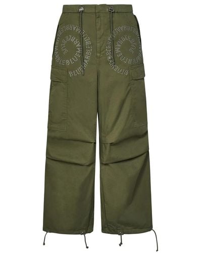 Bluemarble Trousers > wide trousers - Vert