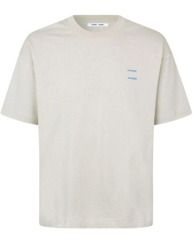 Samsøe & Samsøe Locker geschnittenes bedrucktes t-shirt - Weiß