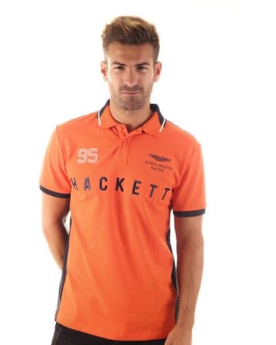 Hackett Tops > polo shirts - Orange