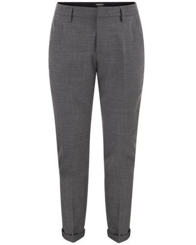 Dondup Trousers > suit trousers - Gris