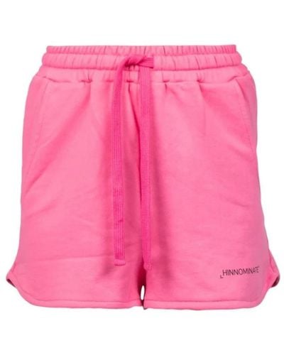 hinnominate Shorts laterali rosa geranio arricciati