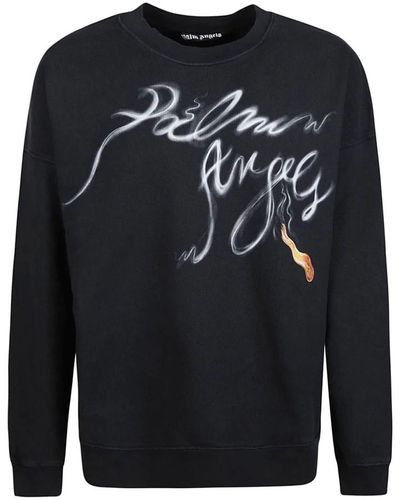 Palm Angels Sweatshirts hoodies - Azul