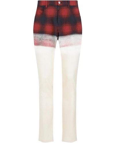 Maison Margiela Trousers > slim-fit trousers - Rouge