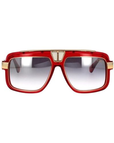 Cazal Einzigartige vintage-stil sonnenbrille - Rot