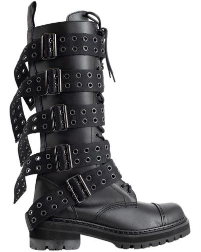 Junya Watanabe Shoes > boots > lace-up boots - Noir