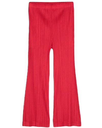 Issey Miyake Wide trousers - Rot