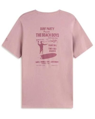 Ecoalf Retro surfin t-shirt - Pink