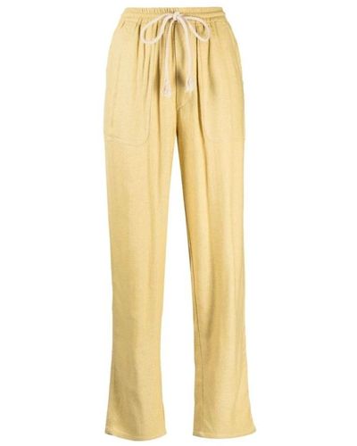 Isabel Marant Straight Trousers - Yellow
