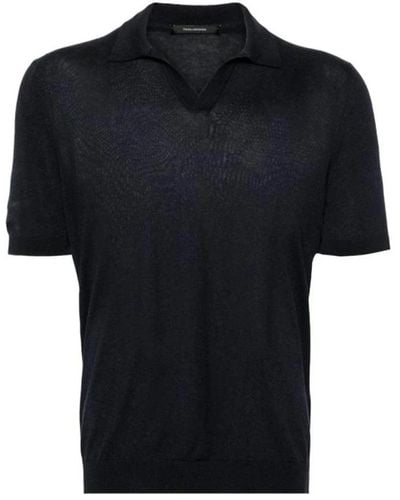 Tagliatore Polo Shirts - Black