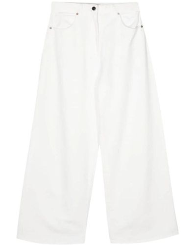 Semicouture Cropped Jeans - White