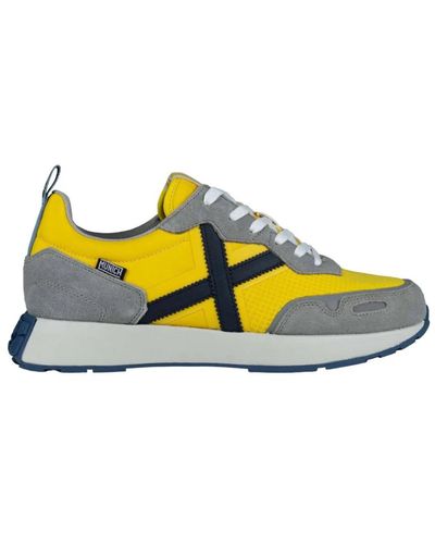 Munich Sneakers casual gialle in tessuto - Giallo