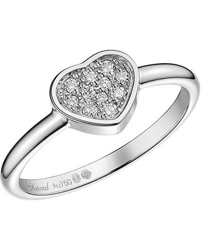 Chopard My happy hearts white gold diamond ring size 52 82a086-1909 - Metallizzato