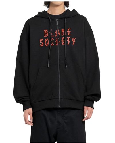 44 Label Group Sweatshirts & hoodies > zip-throughs - Noir