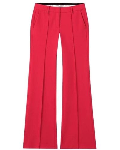 Luisa Cerano Wide Trousers - Red