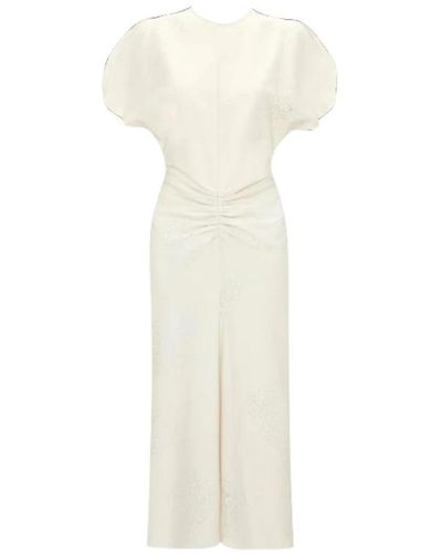 Victoria Beckham Midi Dresses - White