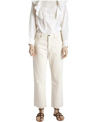 Bellerose Straight Trousers - White
