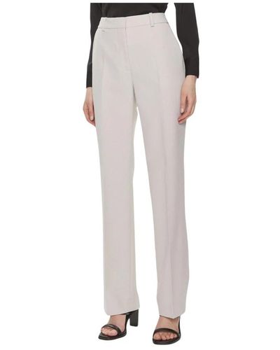 Calvin Klein Straight Trousers - Grey