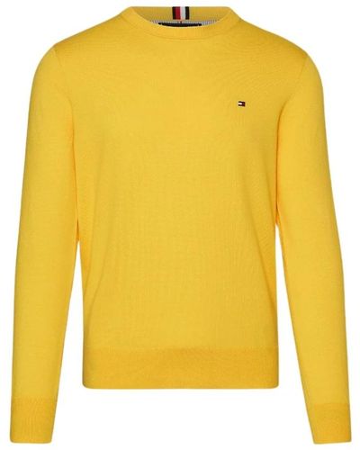 Tommy Hilfiger Round-neck knitwear - Gelb