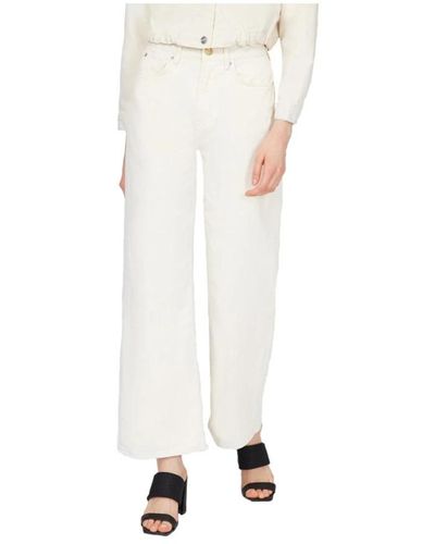 Pepe Jeans Wide Trousers - White