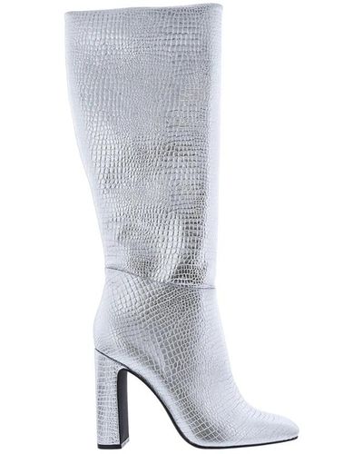 Damen-Stiefel mit Hohen Absätzen – Grau | Lyst DE