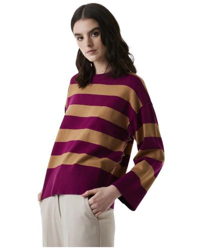Silvian Heach Knitwear > round-neck knitwear - Rouge