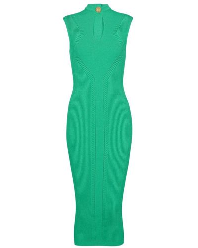 Balmain Dresses > day dresses > knitted dresses - Vert