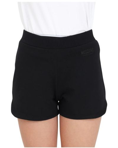 Moschino Schwarze shorts mit elastischem bund