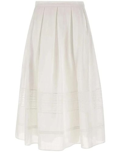 Max Mara Studio Skirts > midi skirts - Blanc