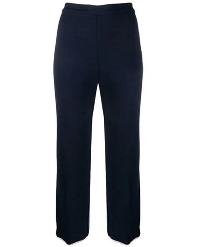 Twin Set Straight Trousers - Blue