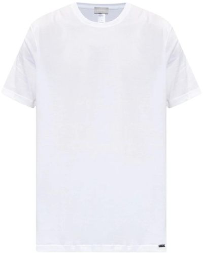 Hanro Baumwoll t-shirt - Weiß