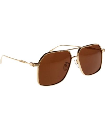 Alexander McQueen Ikonoische sonnenbrille für frauen - Braun