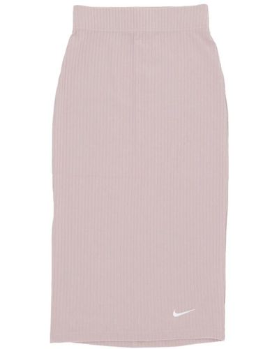 Nike Sportbekleidung gerippter jerseyrock - Pink