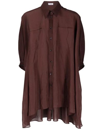 Brunello Cucinelli Shirt Dresses - Brown