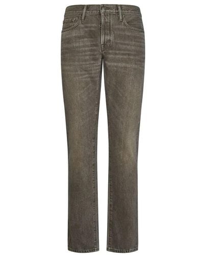 Tom Ford Slim-Fit Jeans - Gray