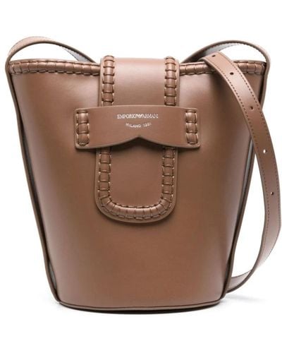 Emporio Armani Bucket Bags - Brown