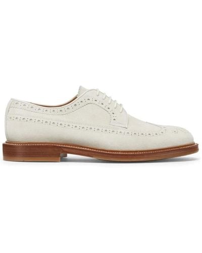 Brunello Cucinelli Laced Shoes - White