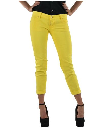 DSquared² Slim-Fit Jeans - Yellow