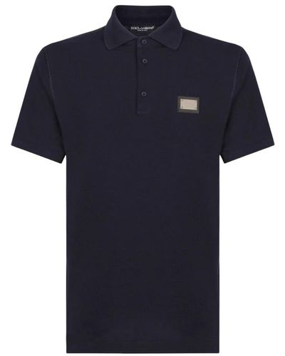 Dolce & Gabbana Polo Shirts - Blue