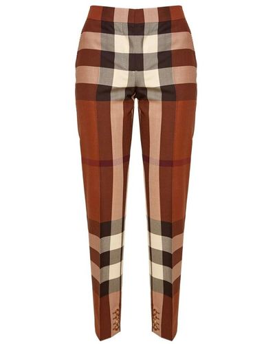 Burberry Straight Trousers - Brown