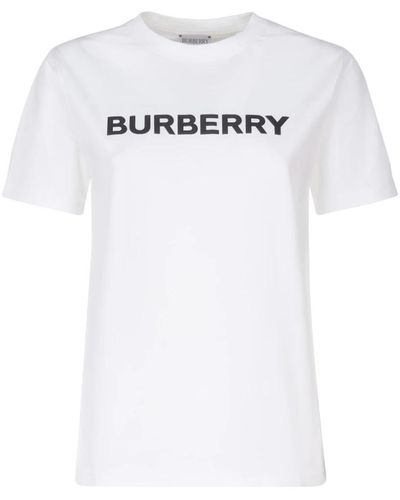 Burberry Weiße t-shirts und polos mit 98% baumwolle 2% elastan