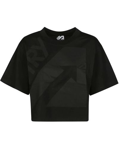 Autry Sporty crop t-shirt - Negro
