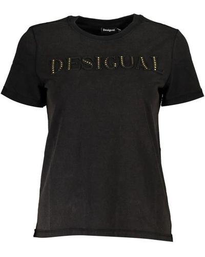 Desigual Tops > t-shirts - Noir