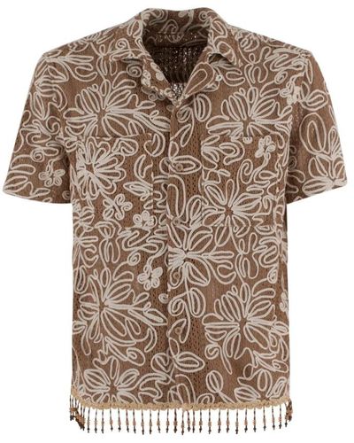 ANDERSSON BELL Short Sleeve Shirts - Natural