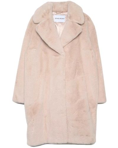 Stand Studio Faux Fur & Shearling Jackets - Pink