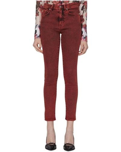 John Richmond Jeans > cropped jeans - Rouge