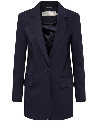 Inwear Elegante blazer largo - Azul