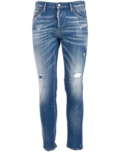 DSquared² Klassische denim jeans für den alltag - Blau
