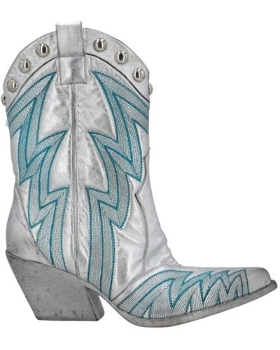 Elena Iachi Cowboystiefel - Blau