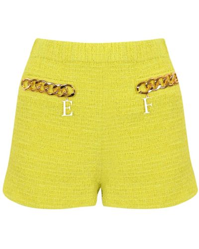 Elisabetta Franchi Shorts > short shorts - Jaune