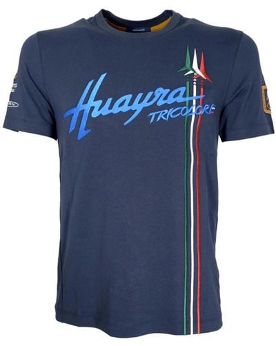 Aeronautica Militare Huayra tricolore magliette blu